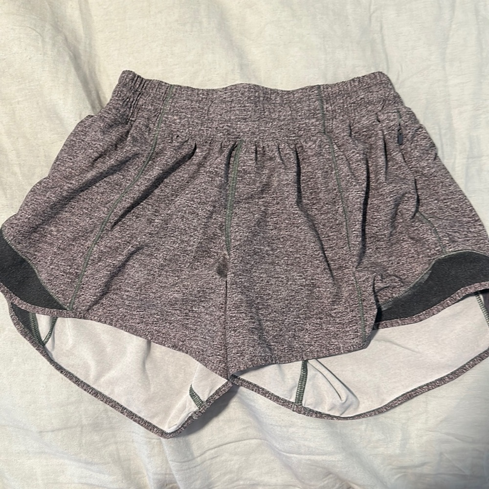 Lululemon gray shorts. Size 6, “tall” 4 inches length